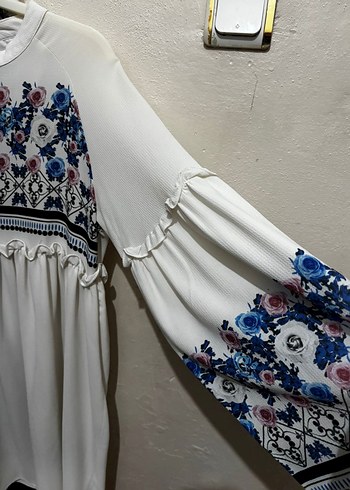 36 38 beden uyumlu tesettür tunik yaz - Görsel 3