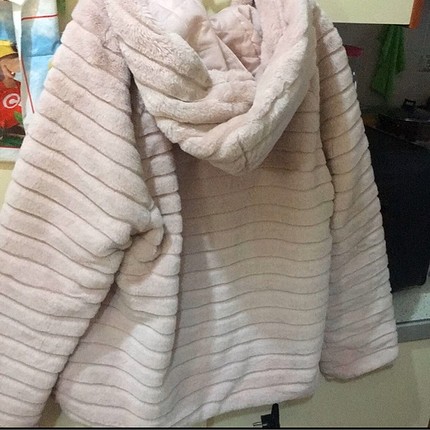 m Beden ten rengi Renk Peluş kürk