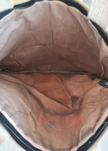 Beden ten rengi Renk Pembe Baskılı Kadın Çanta