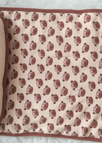 Baskılı Kahverengi bebek alt açma - Görsel 2