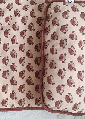 Baskılı Kahverengi bebek alt açma - Görsel 4