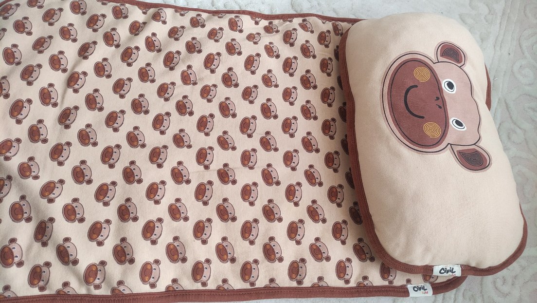 Baskılı Kahverengi bebek alt açma - Görsel 3