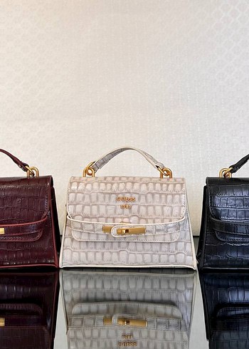 Guess Kroko Desenli Sik Mini El Cantasi