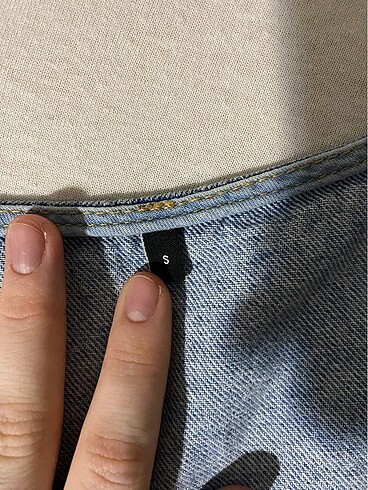 s Beden mavi Renk Denim yelek