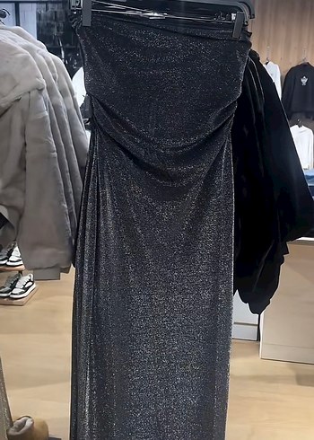 Bershka Simli Straplez Elbise