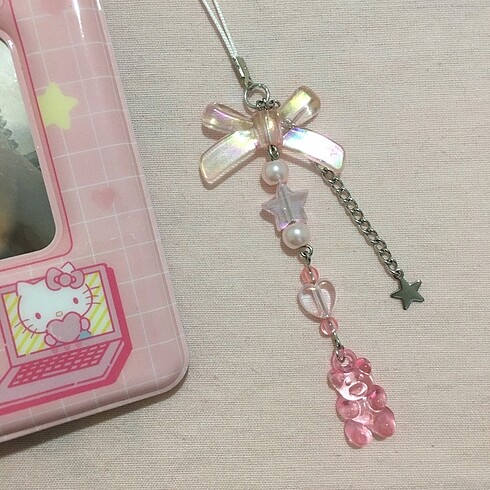 Pembe Telefon Charm