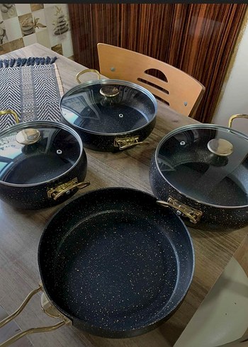 Diğer 7 parça sıfır kutulu granit tencere takımı
