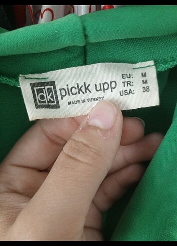 Yeşil uzun kollu crop - Görsel 5