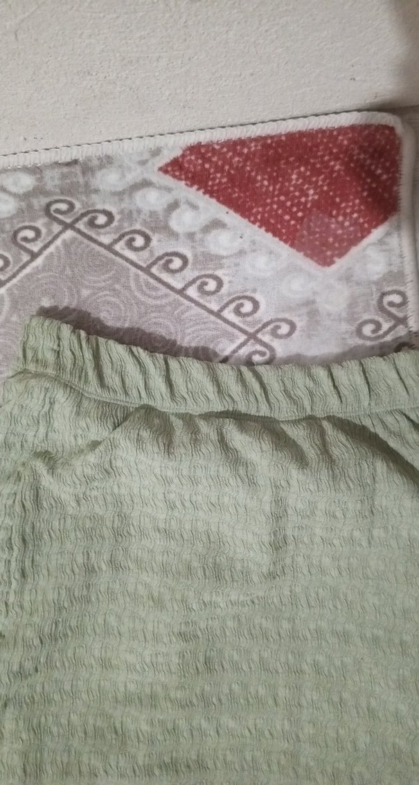 Bol Kesim Haki Keten Kadın uzun etek - Görsel 2