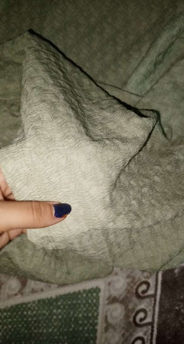 Bol Kesim Haki Keten Kadın uzun etek - Görsel 3