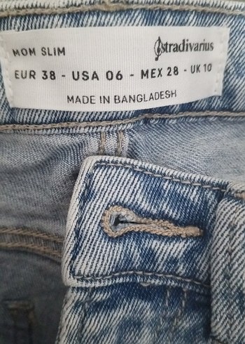 Gri Bol Kesim Midi Kadın Kot Pantolon - Görsel 5