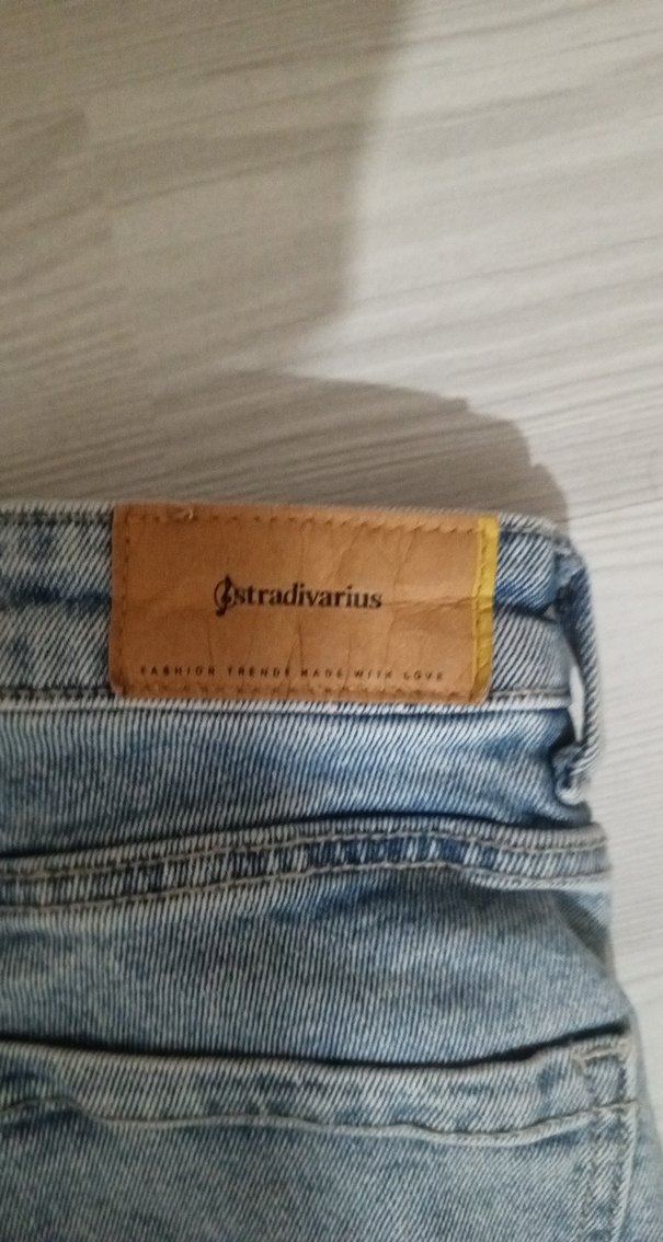 Gri Bol Kesim Midi Kadın Kot Pantolon - Görsel 4