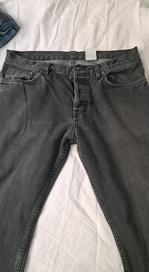 Gri H&M Erkek Denim Jean - Görsel 2