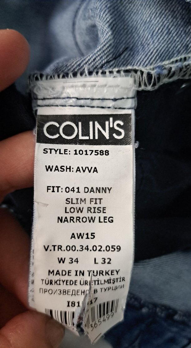 Colin's erkekDüğmeli Gri Baskılı Jean - Görsel 3