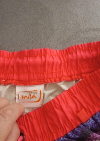 s Beden Renkli Fırfırlı Mini Tie-Dye Şort