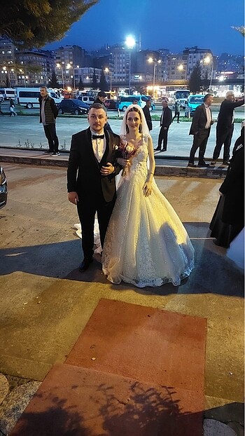 Gelinlik özel dikim(pazarlık yapılır) - Görsel 6