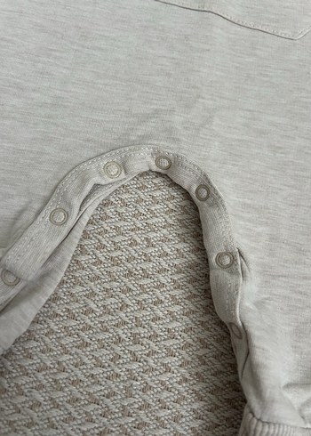 Nakışlı Gri Erkek Triko Salopet - Görsel 2