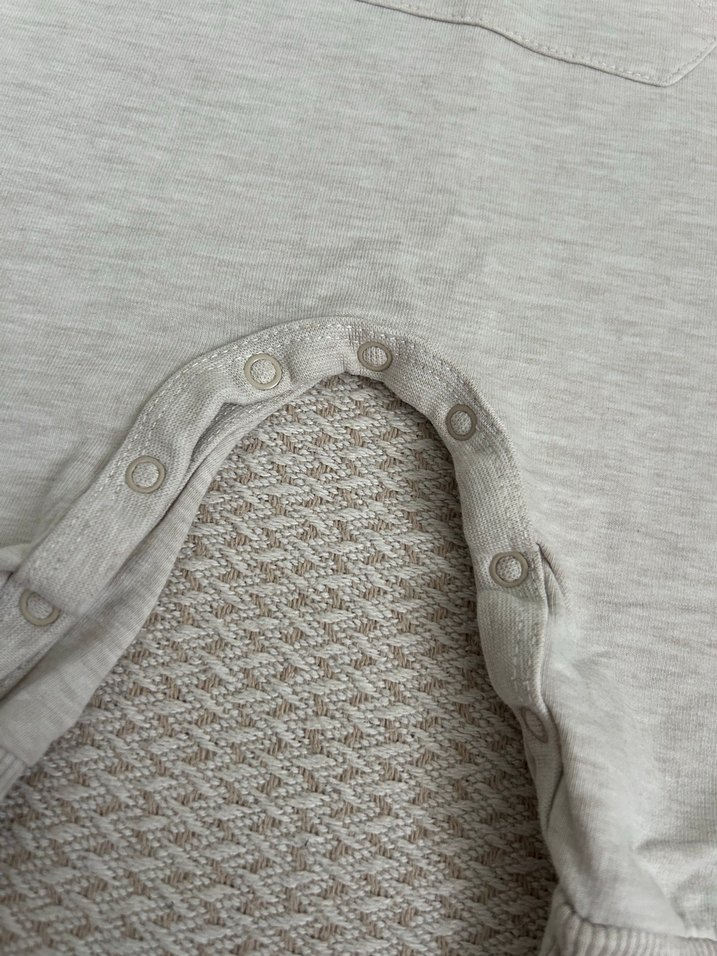 Nakışlı Gri Erkek Triko Salopet - Görsel 2