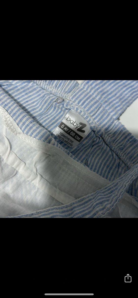 Erkek Çocuk Mavi Denim Askılı Tulum - Görsel 3