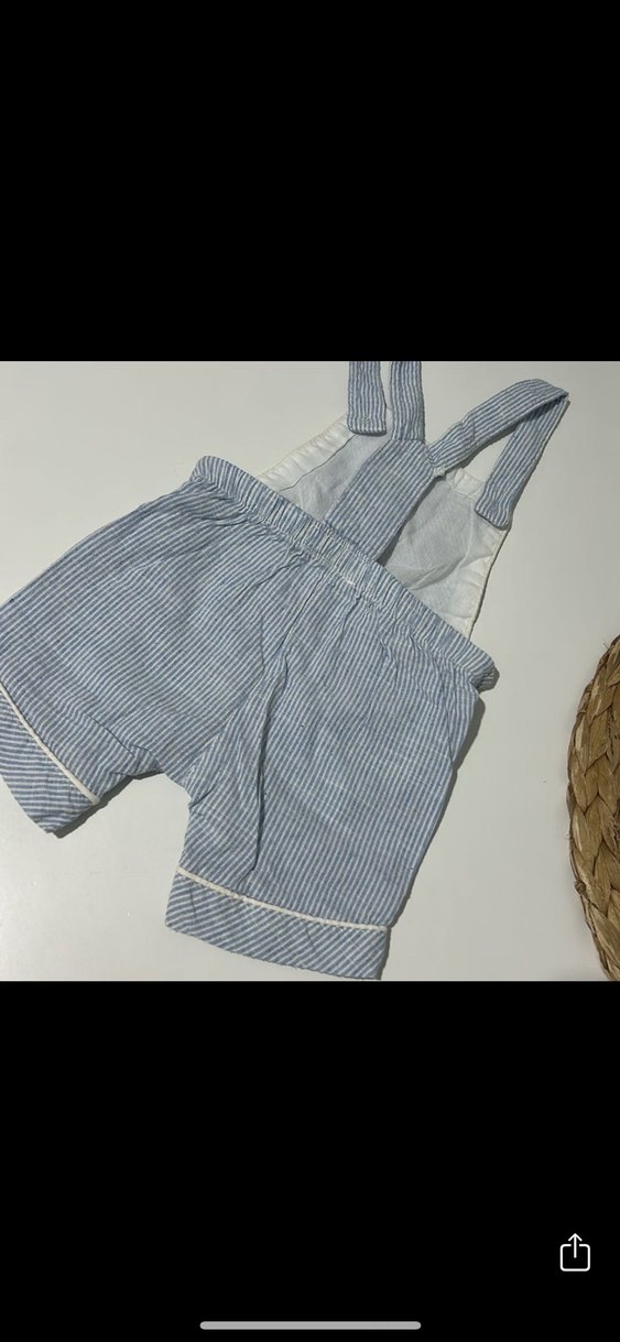 Erkek Çocuk Mavi Denim Askılı Tulum - Görsel 2