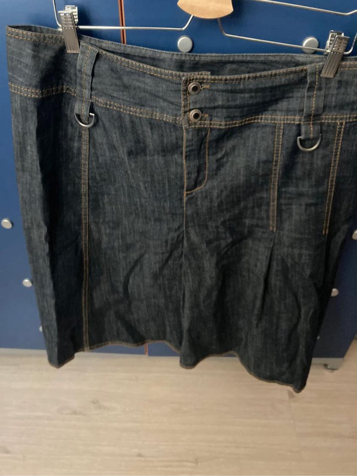 Gri Midi Hamile Kot Etek Pilili Rahat Kesim - Görsel 5