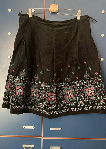 Çok Renkli Desenli Uzun Etek - Görsel 2