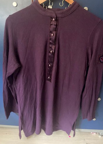 Mor Bohem Uzun Kollu Gömlek - Görsel 3