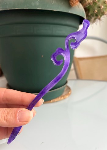 Pastel Mor Saç Tokası - Görsel 6