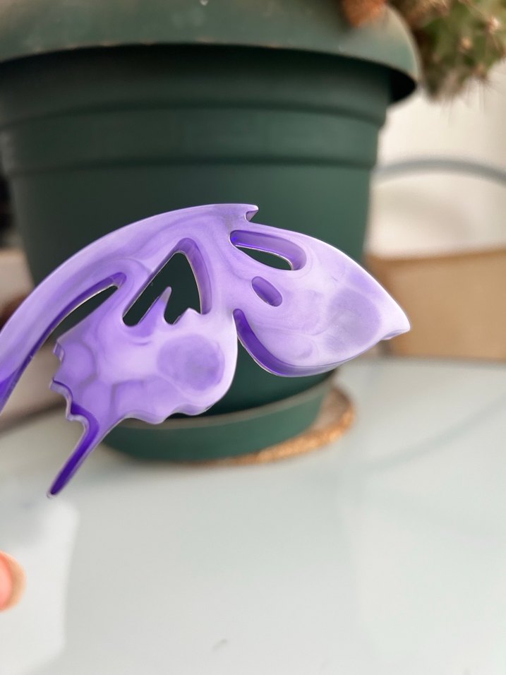 Pastel Mor Saç Tokası - Görsel 2