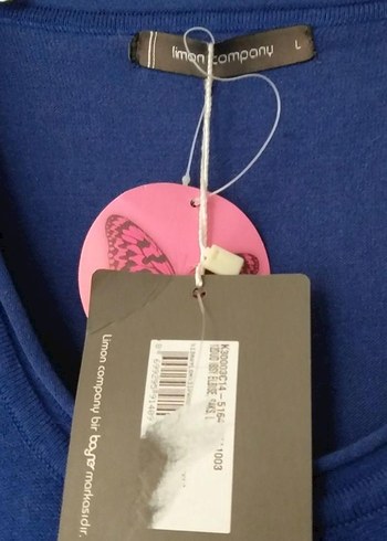 Lacivert Salaş Midi Elbise - Görsel 2