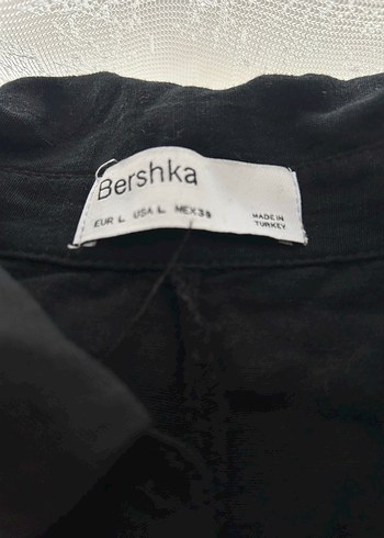 Siyah Kısa Kollu Keten Tulum - Görsel 2