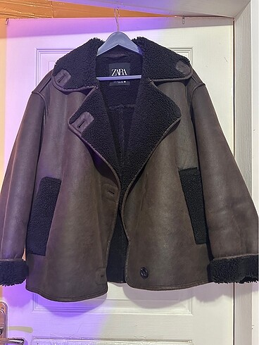 ZARA İÇİ KÜRKLÜ ACI KAHVE DERİ MONT