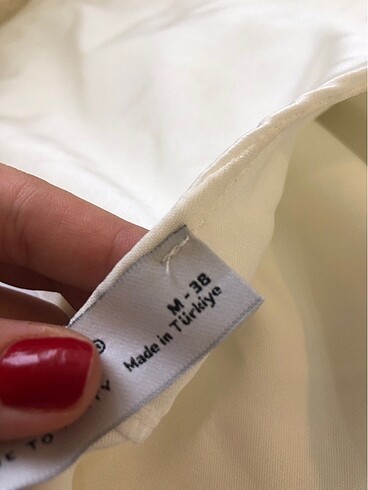 Beyaz saten elbise - Görsel 5