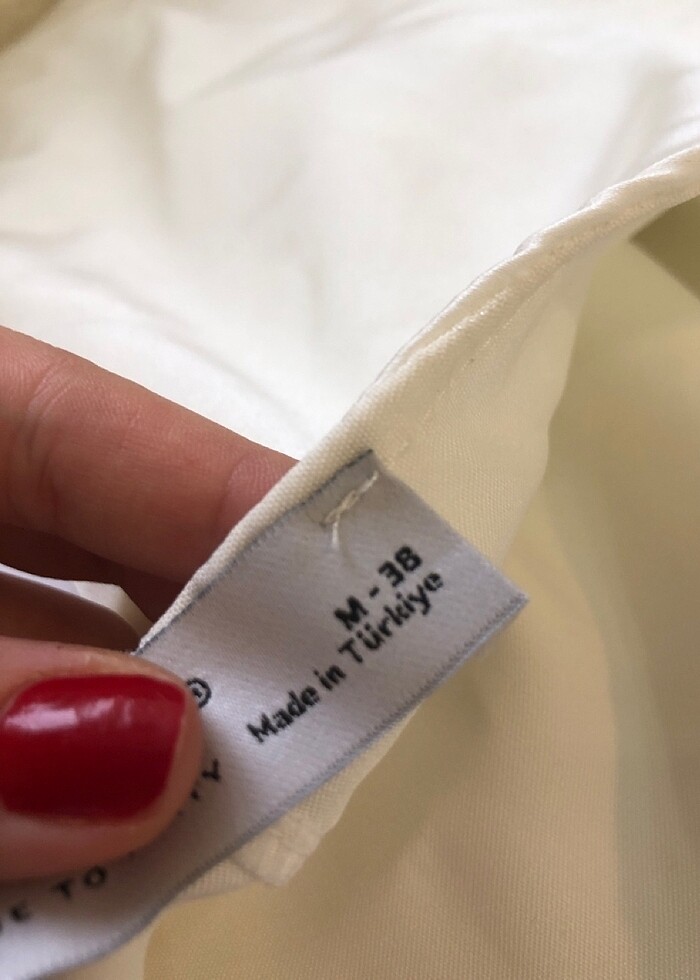 Beyaz saten elbise - Görsel 5