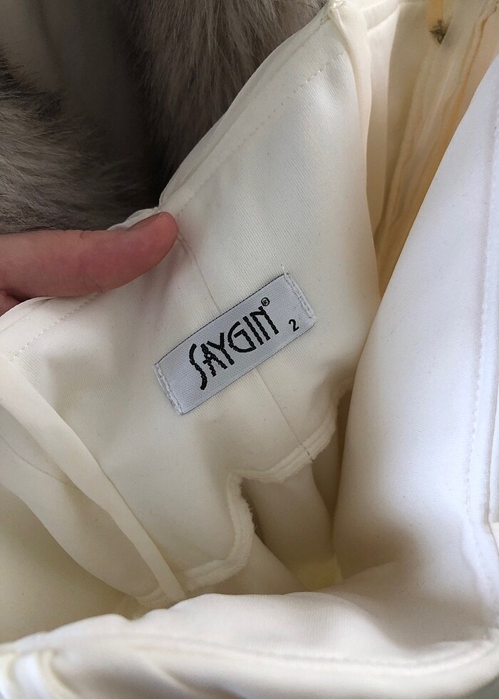 Özel dikim beyaz elbise - Görsel 2