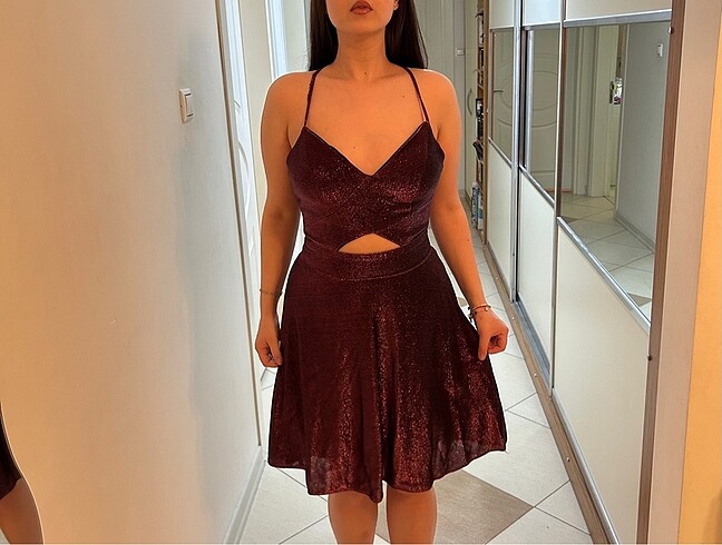 Simli elbise - Görsel 4