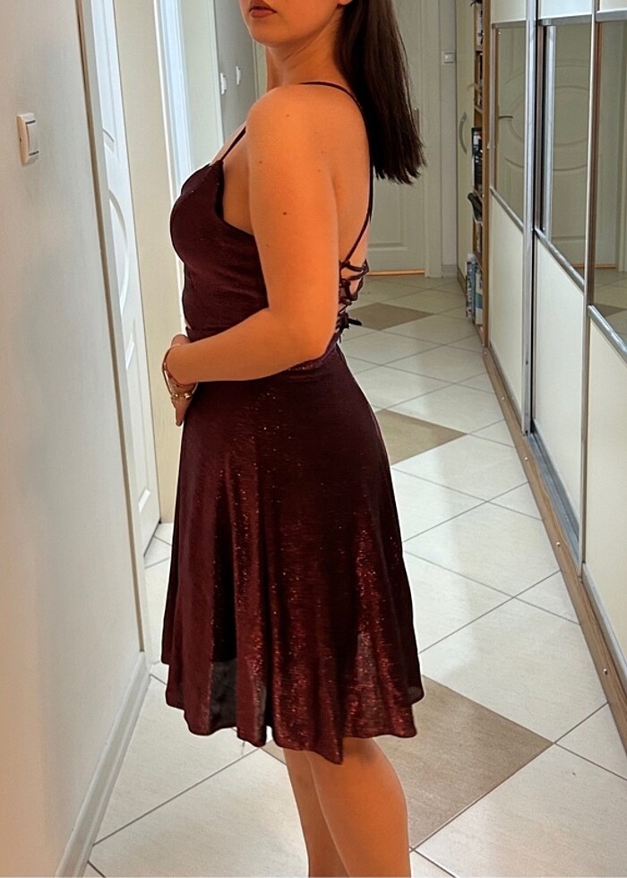 Simli elbise - Görsel 5