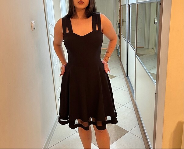 Siyah elbise - Görsel 4