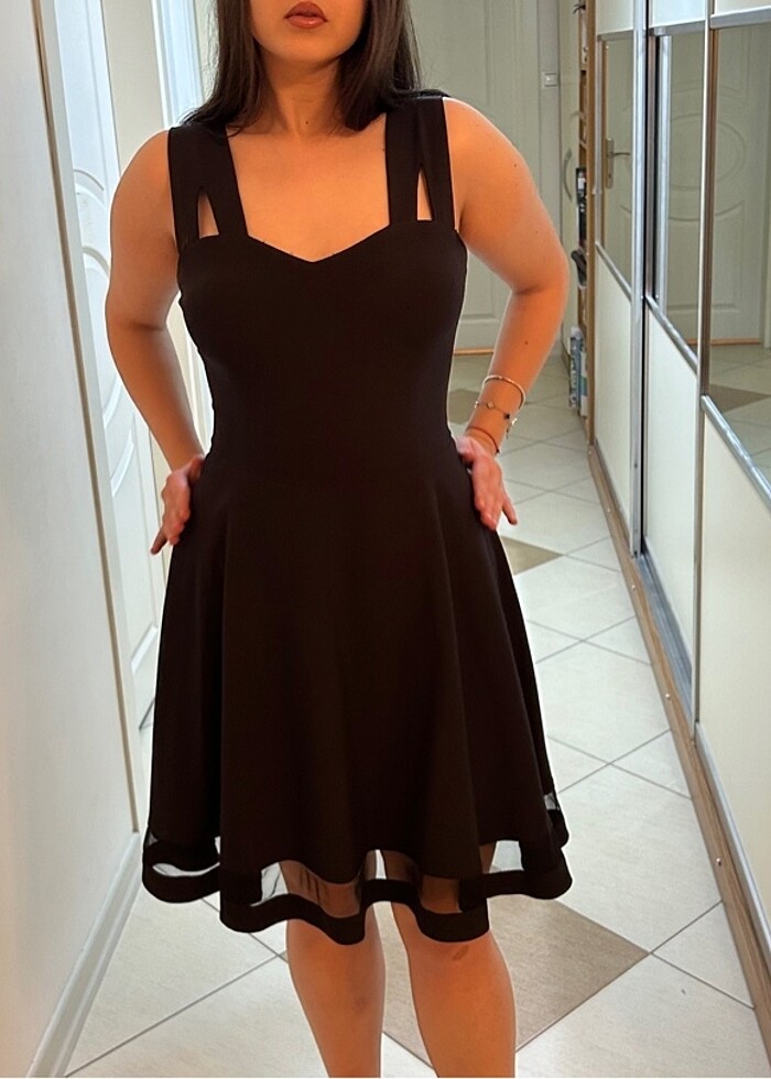 Siyah elbise - Görsel 4