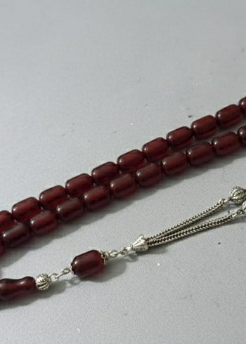 Bordo Parlak Erkek Tesbih - Görsel 3