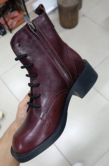 Diğer Bordo hakiki deri bot 37