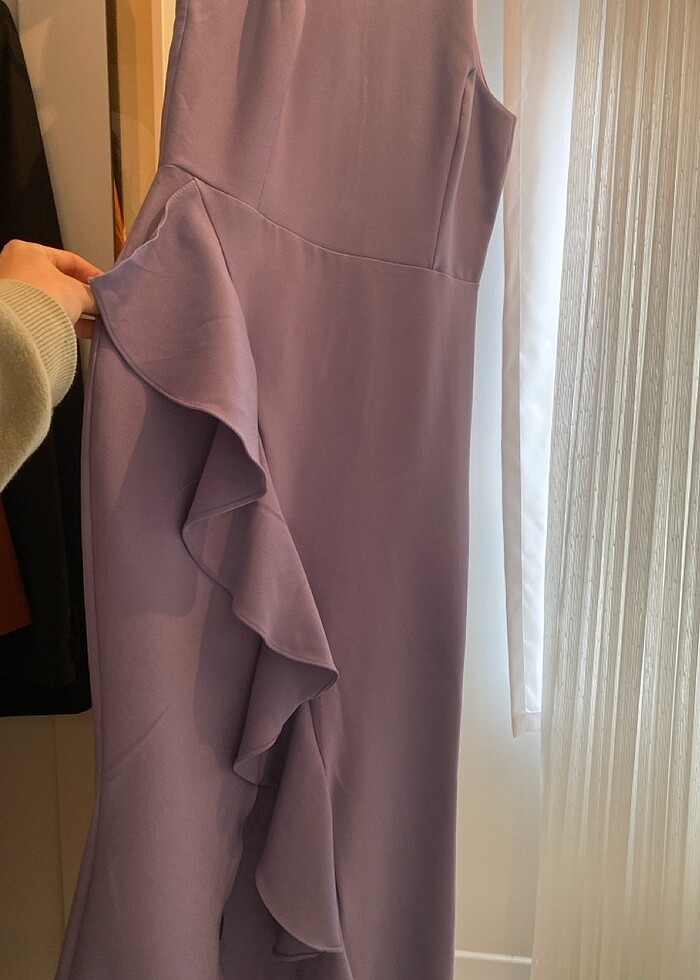 Lila elbise - Görsel 3