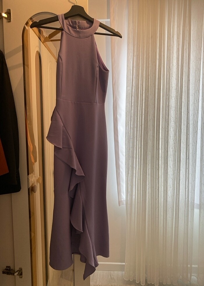 Lila elbise - Görsel 2