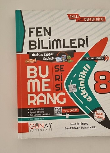 Bumerang Yayınları 8. Sınıf Fen Bilimi