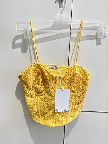Bershka askılı crop