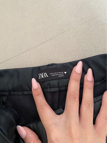 Zara Zara Deri Pantolon