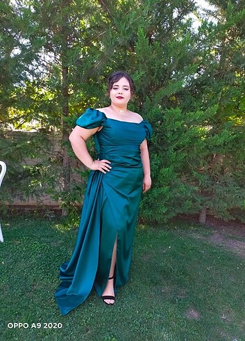 Zümrüt Yeşili Abiye 