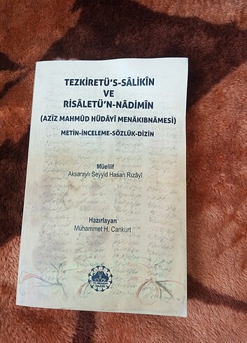 Tezkiretü's s-âlikin ve risâletü'n -nâdimîn