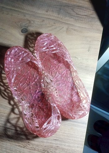 Dantel Detaylı Pembe Kız Terliği - Görsel 2