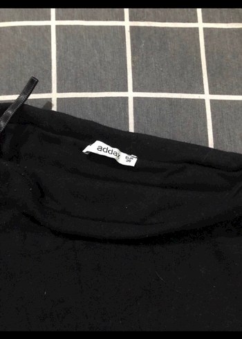 Siyah straplez crop - Görsel 4